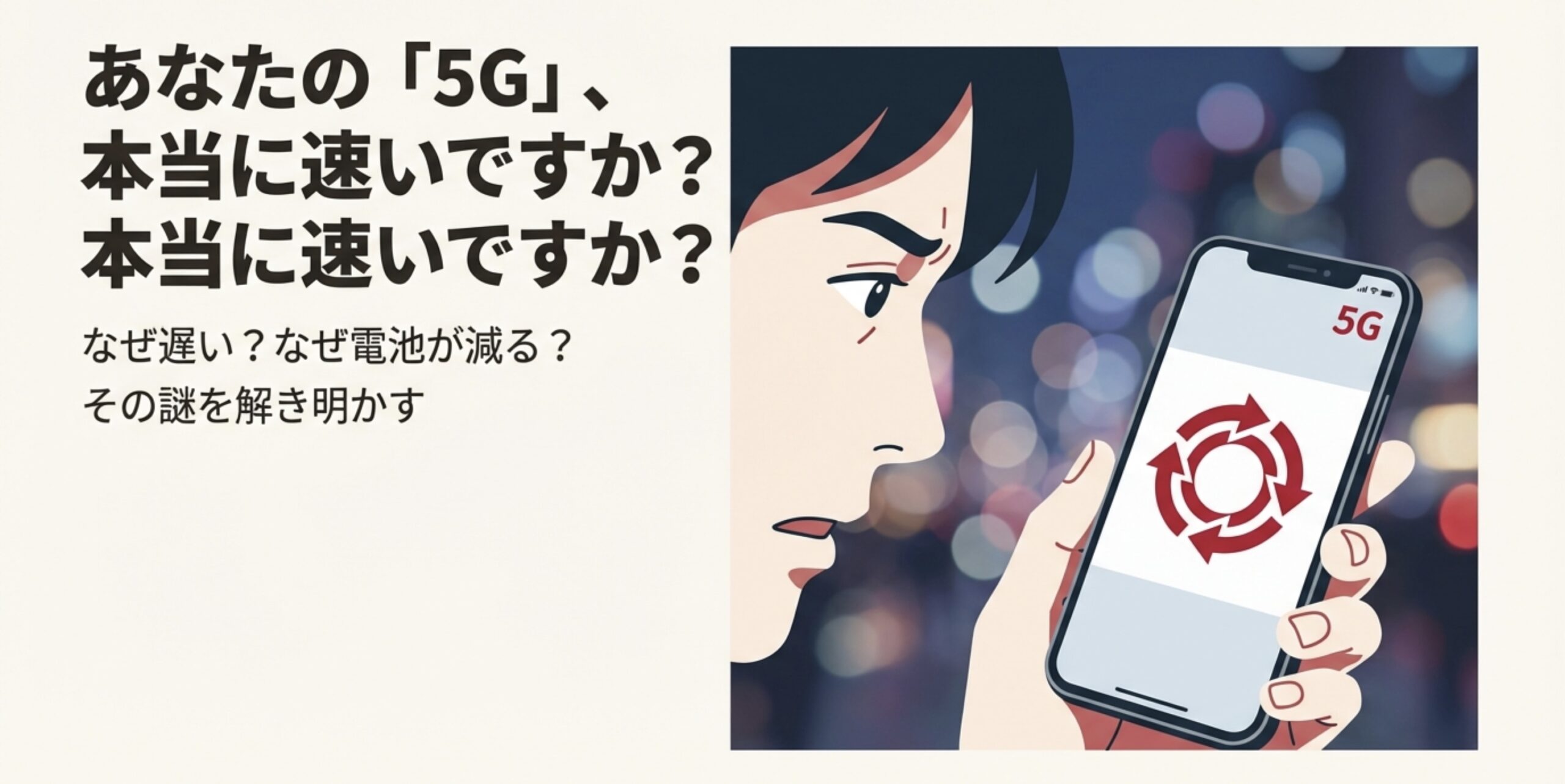 5G NR化は意味ない？遅い原因やオフにすべきかを徹底検証