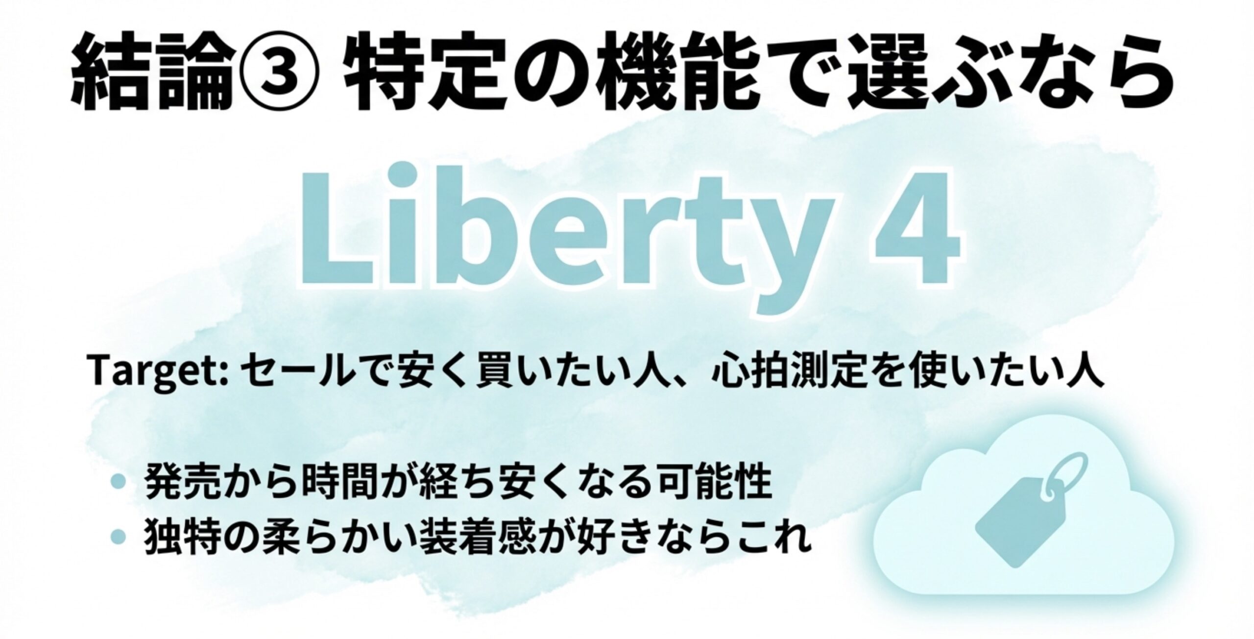 セールで安く買いたい人や心拍測定を使いたい人向けのLiberty 4のおすすめ理由